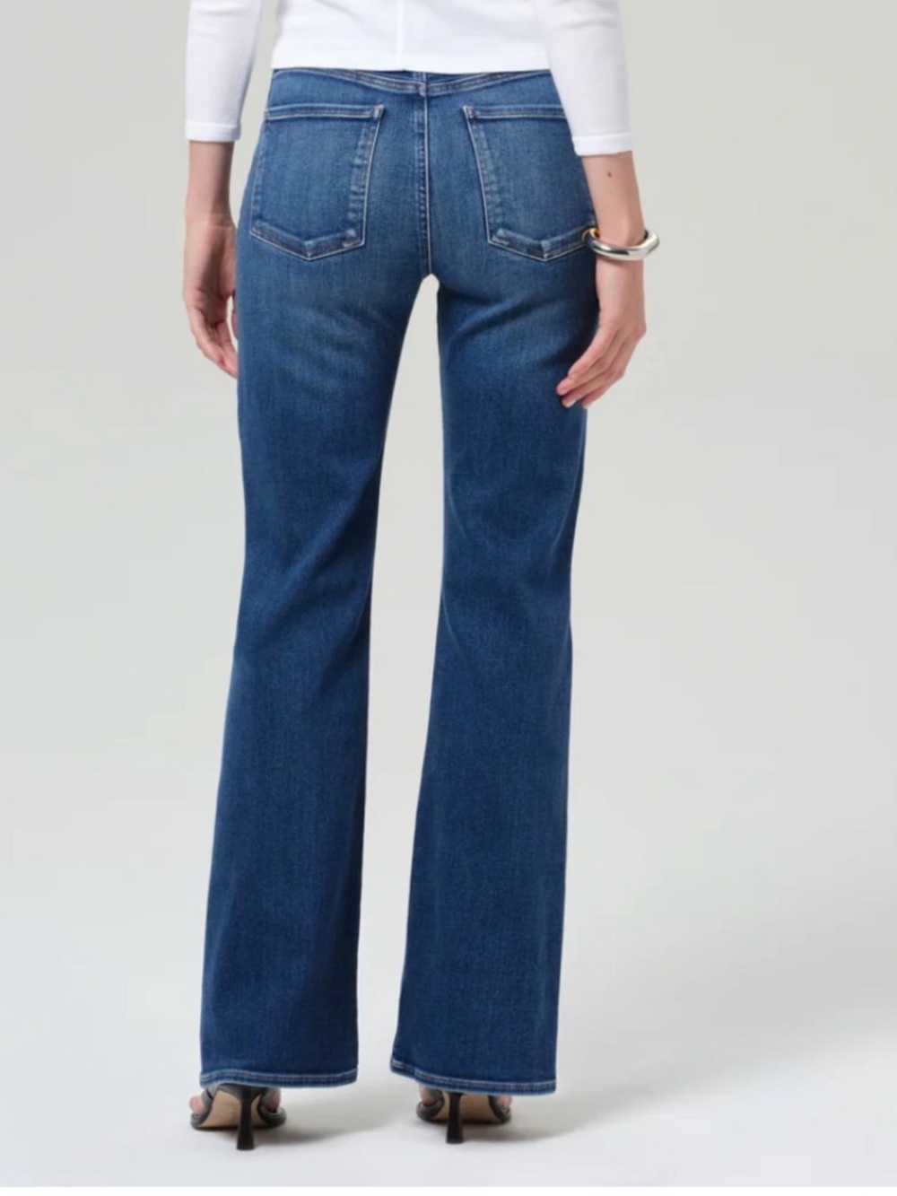 CITIZENS OF HUMANITY LILAH FLARE JEANS ZIP FLY WOMENS SZ 26 - Picture 2 of 11